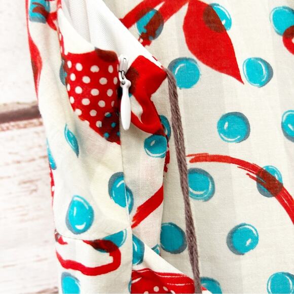 ANTHROPOLOGIE Eva Franco Fit and Flare Floral Dress Sz 12 - Picture 5 of 10